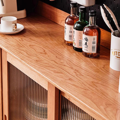 Nordic Solid Wood Sideboard Cherry Storage Cabinet Japanese Restaurant Cupboard Kitchen Furniture