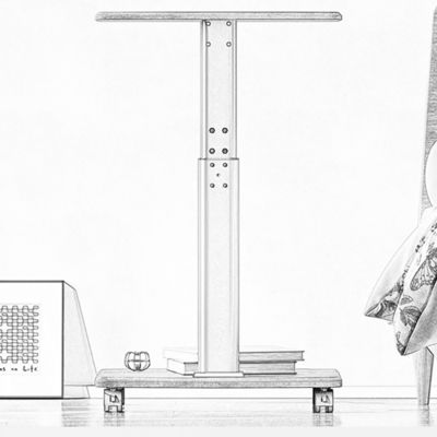 Movable Side Table Household Tea Bedside Rack Modern Simple Mobile Wheeled Computer