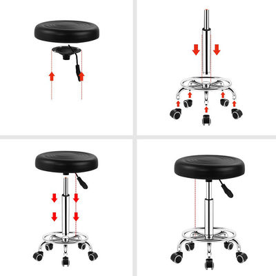 Swivel Bar Chair Lift High Round Beauty Stool for Dining Living Room Hotel-Quality Household Furniture