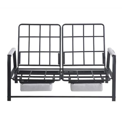 Japanese Two-seater Sofa Chair for Sitting and Lying On, Corduroy Fabric Bed