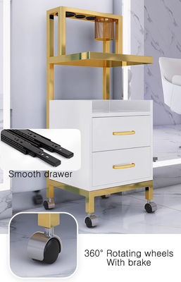 Barber Shop Tool Cabinet Hair Salon Special Trolleys Multi-functional Storage Rack with Drawer Auxiliary Cart