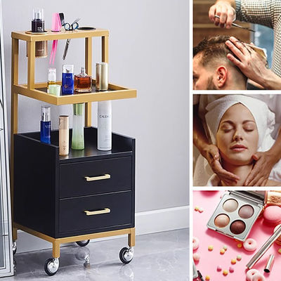 Barber Shop Tool Cabinet Hair Salon Special Trolleys Multi-functional Storage Rack with Drawer Auxiliary Cart