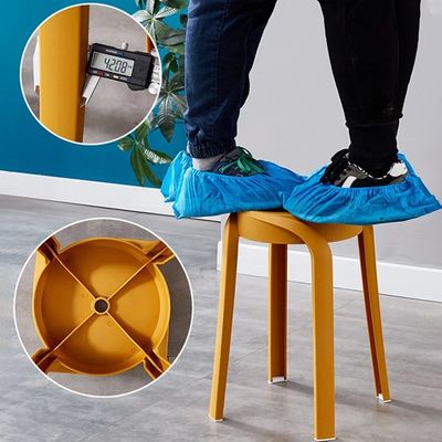 Plastic Stools Adult Round Dining Table Stackable Household High Thickened Simple Windmill