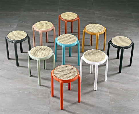 Plastic Stackable Stool, Portable Stools Barstools Multipurpose School Classroom Decoration Furniture for Home