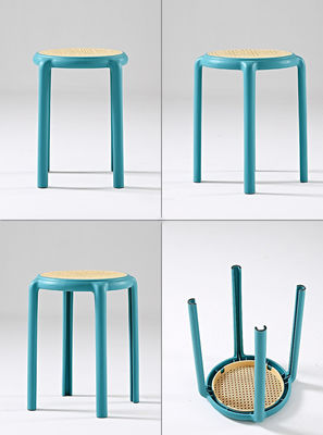 Plastic Stackable Stool, Portable Stools Barstools Multipurpose School Classroom Decoration Furniture for Home
