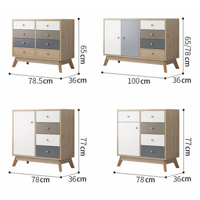 Free Installation Storage Cabinet with 5 Drawers, Office for Living Room Bedroom Entryway Hallway, Floor