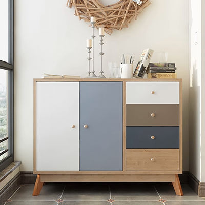 Free Installation Storage Cabinet with 5 Drawers, Office for Living Room Bedroom Entryway Hallway, Floor