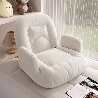 Wholesale Single Person Sofa with Backrest, Foldable Japanese Style Armrest, Thickened Cushion, Bedroom Balcony, Lazy