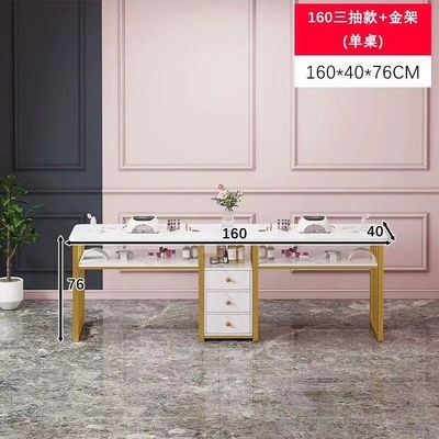 K Cheap Nail Salon Furniture Spa Wood Nail Tables Desk Manicure Table with Chair