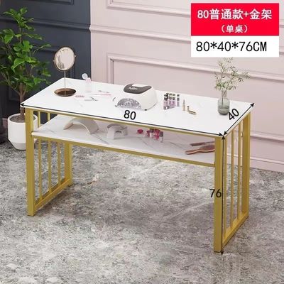 K Cheap Nail Salon Furniture Spa Wood Nail Tables Desk Manicure Table with Chair