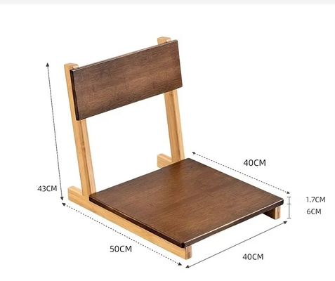 Floor Chairs Japanese Tatami with Backrest Portable Footless Seating in Living Room Lazy