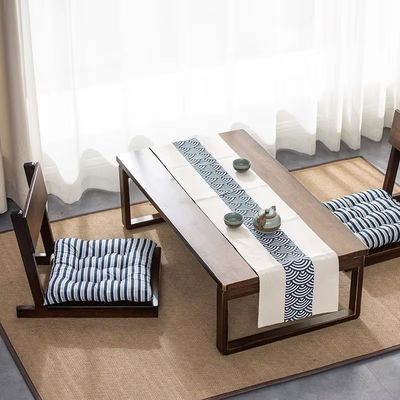 Floor Chairs Japanese Tatami with Backrest Portable Footless Seating in Living Room Lazy