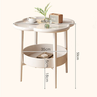 Nordic Style Portable Bedside Table White Plastic European Cute Minimalistic Nightstands Tall Mesa De Noche Bedroom Furniture