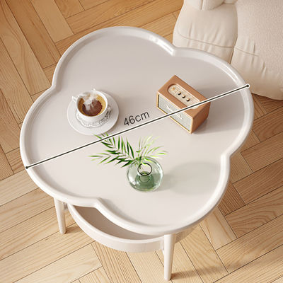 Nordic Style Portable Bedside Table White Plastic European Cute Minimalistic Nightstands Tall Mesa De Noche Bedroom Furniture