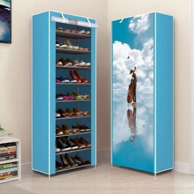 Simply-assembled Simple Fabric Shoe Rack Non Woven with Zip Large Capacity Porte Chaussures