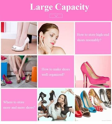 Simply-assembled Simple Fabric Shoe Rack Non Woven with Zip Large Capacity Porte Chaussures