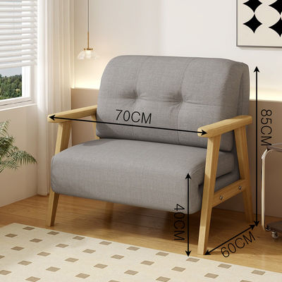 Large Size Chair Heavy Duty Sofa Bed Accent Lounge in Living Room Wooden Frame Sleeper Couch for Apartment