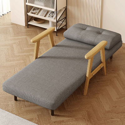 Large Size Chair Heavy Duty Sofa Bed Accent Lounge in Living Room Wooden Frame Sleeper Couch for Apartment