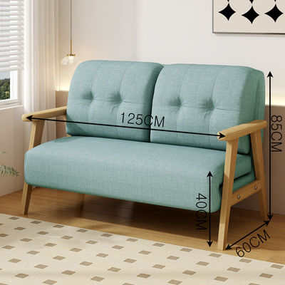 Large Size Chair Heavy Duty Sofa Bed Accent Lounge in Living Room Wooden Frame Sleeper Couch for Apartment