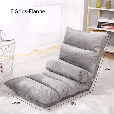 Fabric Lazy Sofa Tatami Foldable Single Small Bedroom Bed Balcony Bay Window Leisure Chair for Living Room Apartment Home
