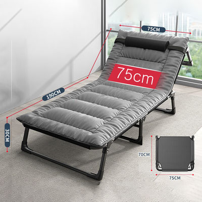 Camping Cot for Sleeping with Mattress, Folding Bed Chaise Louges, Lunch Rest in Office, Portable Reclining Chair Outdoor