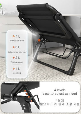 Camping Cot for Sleeping with Mattress, Folding Bed Chaise Louges, Lunch Rest in Office, Portable Reclining Chair Outdoor