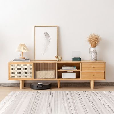 Modern Glass Door TV Stand with Drawers Living Room Furniture Storage Rack Cabinet Standing Shelf for Bedroom or Apartment Use