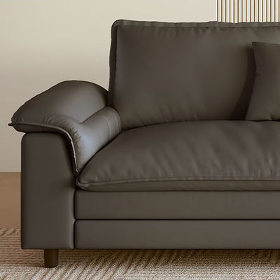 MIcrofiber Fabric Sofa Couch Set Sectional 5 Seaters with Footstool Oversize Lounge in Living Room Futon