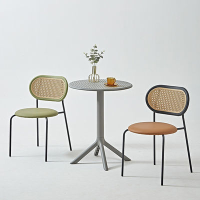 Modern Style Round Wooden Sofa Side Coffee Table Waterproof with Balcony Plastic Rack for Bar & Restaurant Corner