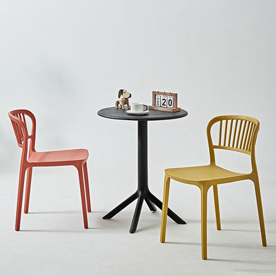 Modern Style Round Wooden Sofa Side Coffee Table Waterproof with Balcony Plastic Rack for Bar & Restaurant Corner