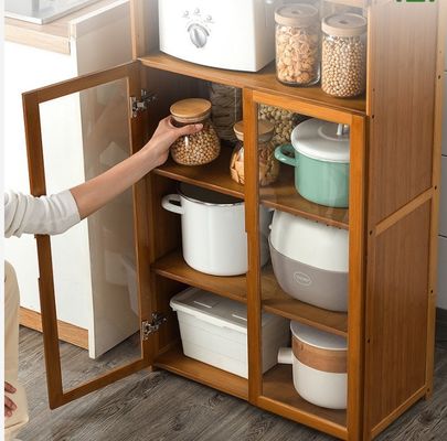 Sideboard Small Space Kitchen Storage Shelf Locker Living Room Against the Wall Home Household Tea Wine Cabinet