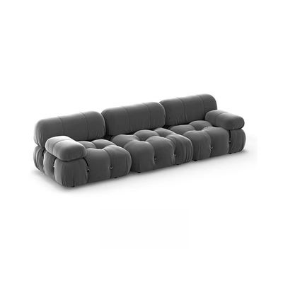 Luxury Multifunctional L Shape Fabric Furniture Wooden Webbing Sofa Without Frame Set Models