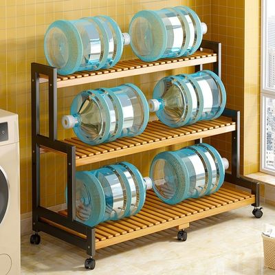 Living Room Cabinet, Storage Shelf for , Plants Pot Display with Wheels, Multy Layered Rack Flower