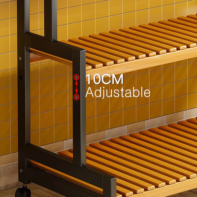 Living Room Cabinet, Storage Shelf for , Plants Pot Display with Wheels, Multy Layered Rack Flower