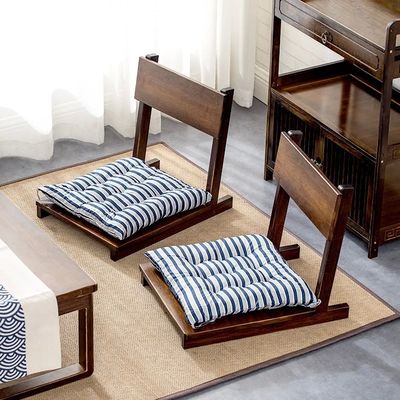 Japanese Korean Seating Tatami Chair Living Room Furniture Asian Traditional Floor Legless Accent