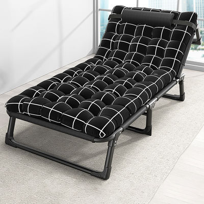 Camping Cot for Sleeping With Mattress, Folding Bed Chaise Louges, Lunch Rest in Office, Portable Reclining Chair Outdoor