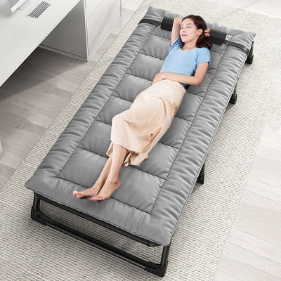 Camping Cot for Sleeping With Mattress, Folding Bed Chaise Louges, Lunch Rest in Office, Portable Reclining Chair Outdoor