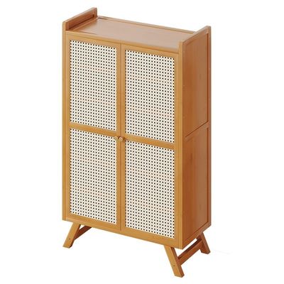 Shoe Cabinet Rack with Door Entrance Against the Wall Fully Enclosed Dustproof Storage Organizer Simple Punch