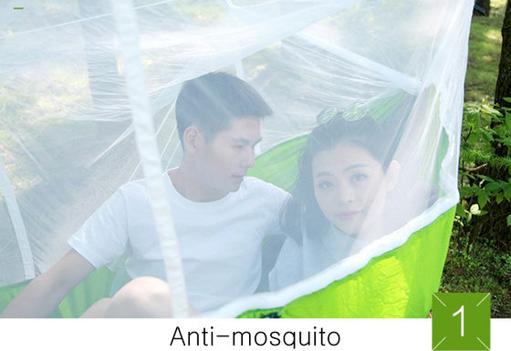 Multi-Person Outdoor Indoor Camping Hammock Fabric Anti-Mosquito Swing Chair for Summer Hanging Bed for Courtyard Dormitory