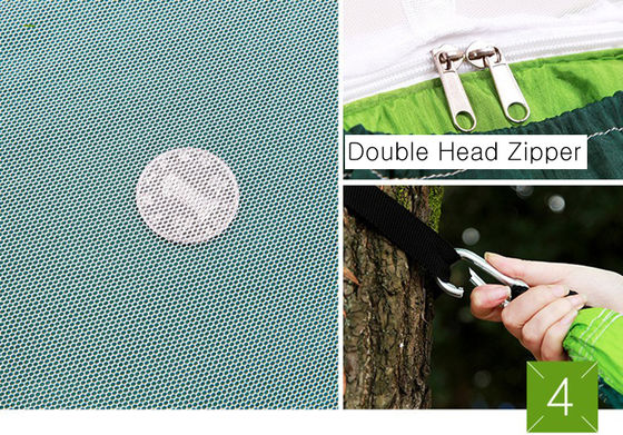 Multi-Person Outdoor Indoor Camping Hammock Fabric Anti-Mosquito Swing Chair for Summer Hanging Bed for Courtyard Dormitory