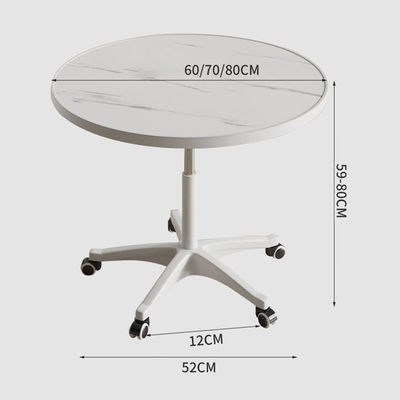 Movable Coffee Side Table Dining , Living Room Bedroom Snack Rack Bedside Mini With Wheels