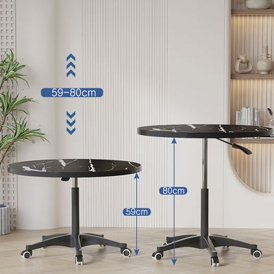 Movable Coffee Side Table Dining , Living Room Bedroom Snack Rack Bedside Mini With Wheels