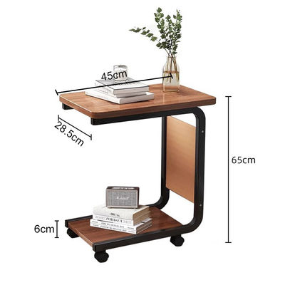 Movable Coffee Side Table Living Room Bedroom Snack Bedside Mini Laptop With Wheels