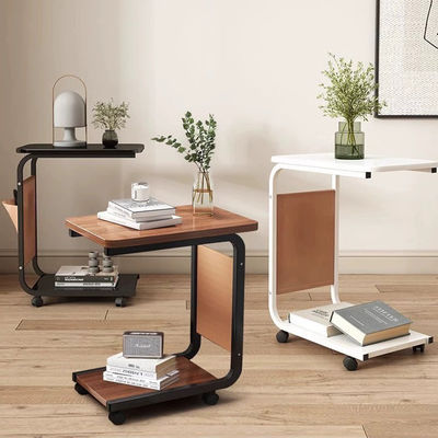 Movable Coffee Side Table Living Room Bedroom Snack Bedside Mini Laptop With Wheels