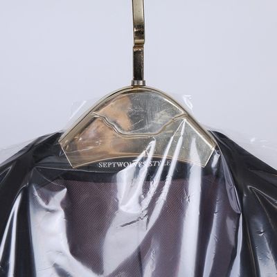 20pcs Plastic Clothes Dust Covers, Hanging Storage Bag, Proof Garment Bags for Home Dry Cleaners