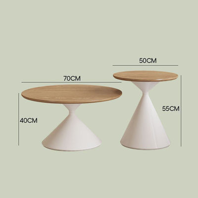 Low Side Table Round Wood Load Capacity Platform Fashion Nordic Style Coffee Small Space Saver