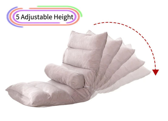 Japanese Style Lazy Sofa Tatami Couch Reclining Folding Chair with Back Support for Video Gaming & Reading Bedroom Living Room