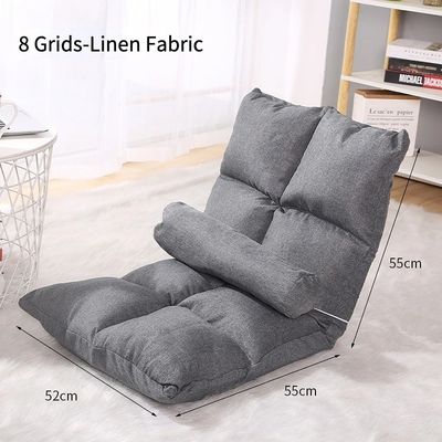 Adjustable Modern Design Fabric Floor Chair for Gaming Comfortable Recliner Sofa in Living Room Bedroom FoldableLazy-Boy Style