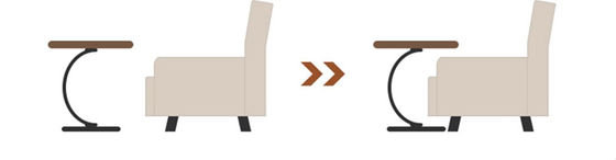 Modern Design Side Table Small Double Decker End with Open Storage Rack Family Round Coffee Table