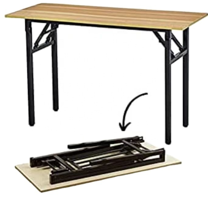 Folding Kitchen Table Foldable Dinning Dining Banquet Restaurant Leisure Dessert